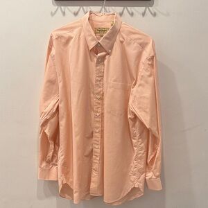EUC Paul Stuart Light Orange Button-Down Shirt